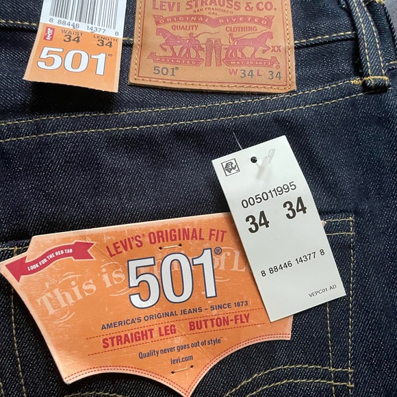 Levi’s made inUSA 501 #174 NWT Selvedge rigid RAW - Picture 3 of 17